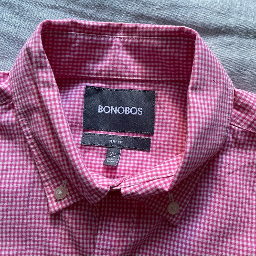 Bonobos gingham shirt XS